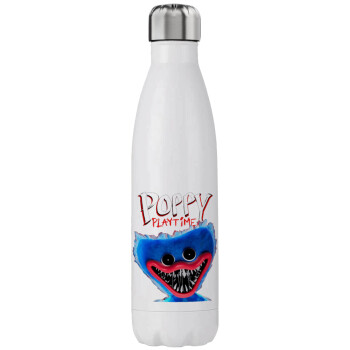 Poppy Playtime Huggy wuggy, Μεταλλικό παγούρι θερμός (Stainless steel), διπλού τοιχώματος, 750ml