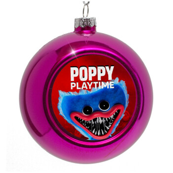 Poppy Playtime Huggy wuggy, Purple Christmas tree ornament bauble 8cm