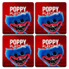 Poppy Playtime Huggy wuggy, ΣΕΤ 4 Σουβέρ ξύλινα τετράγωνα (9cm)