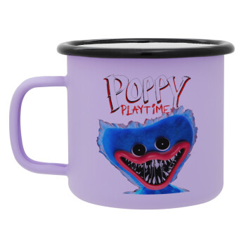 Poppy Playtime Huggy wuggy, Κούπα Μεταλλική εμαγιέ ΜΑΤ Light Pastel Purple 360ml