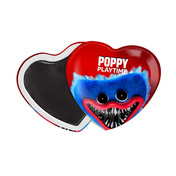 Poppy Playtime Huggy wuggy, Μαγνητάκι καρδιά (57x52mm)