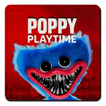 Poppy Playtime Huggy wuggy, Τετράγωνο μαγνητάκι ξύλινο 9x9cm