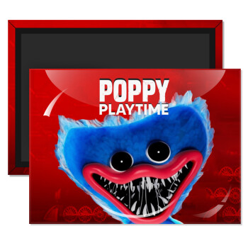 Poppy Playtime Huggy wuggy, Ορθογώνιο μαγνητάκι ψυγείου διάστασης 9x6cm