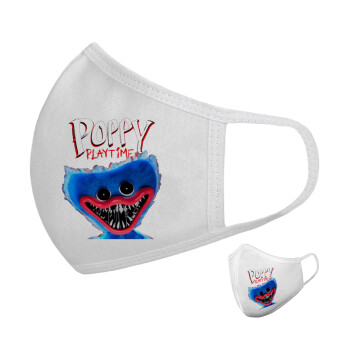 Poppy Playtime Huggy wuggy, Μάσκα υφασμάτινη υψηλής άνεσης παιδική (Δώρο πλαστική θήκη)
