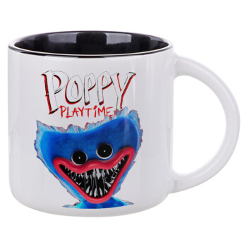 Poppy Playtime Huggy wuggy, Κούπα κεραμική 400ml Λευκή/Μαύρη