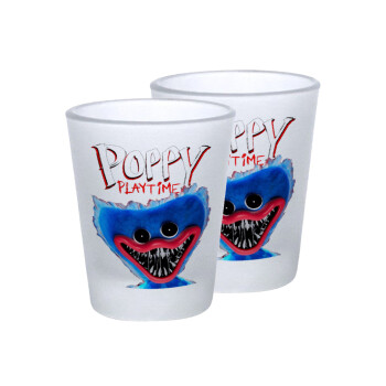 Poppy Playtime Huggy wuggy, Σφηνοπότηρα γυάλινα 45ml του πάγου (2 τεμάχια)