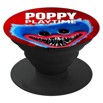 Poppy Playtime Huggy wuggy, Pop Socket Μαύρο Βάση Στήριξης Κινητού στο Χέρι