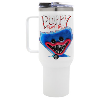 Poppy Playtime Huggy wuggy, Mega Stainless steel Tumbler with lid, double wall 1,2L