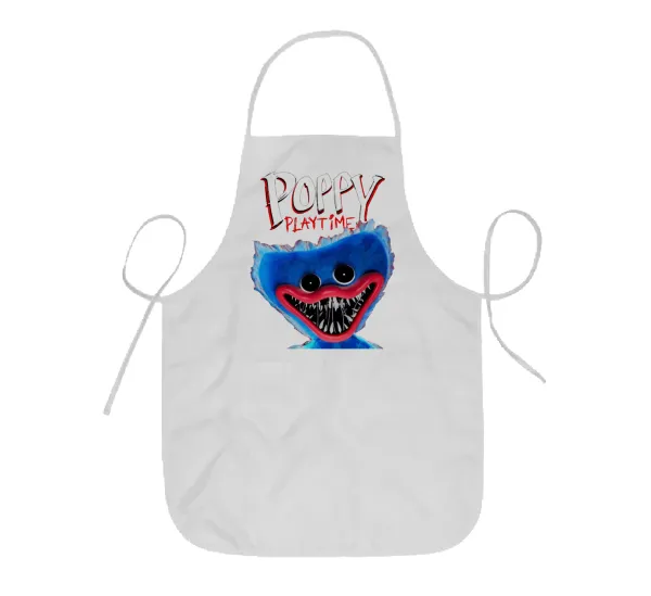 Poppy Playtime Huggy wuggy — Short full-length kids' chef apron (44x62cm)