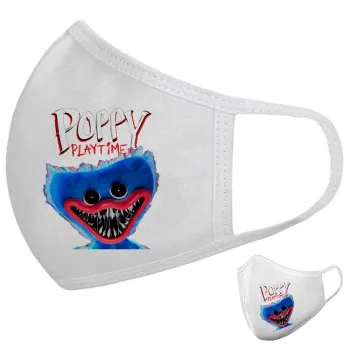 Poppy Playtime Huggy wuggy, Μάσκα υφασμάτινη υψηλής άνεσης παιδική (Δώρο πλαστική θήκη)
