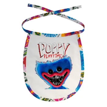 Poppy Playtime Huggy wuggy, Σαλιάρα μωρού αλέκιαστη με κορδόνι Χρωματιστή