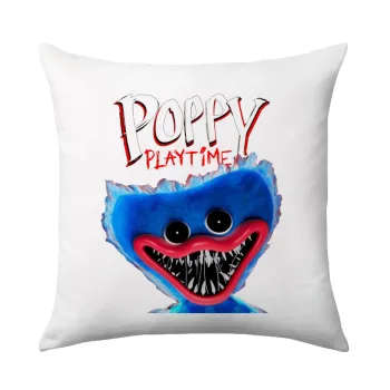 Poppy Playtime Huggy wuggy, Μαξιλάρι καναπέ 40x40cm περιέχεται το  γέμισμα
