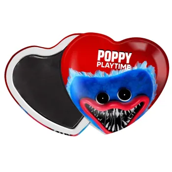Poppy Playtime Huggy wuggy, Μαγνητάκι καρδιά (57x52mm)
