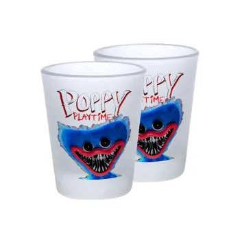Poppy Playtime Huggy wuggy, Σφηνοπότηρα γυάλινα 45ml του πάγου (2 τεμάχια)