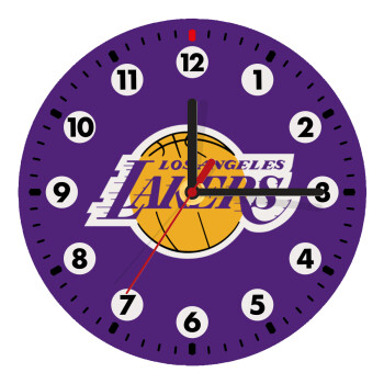 Lakers, Ρολόι τοίχου ξύλινο (20cm)