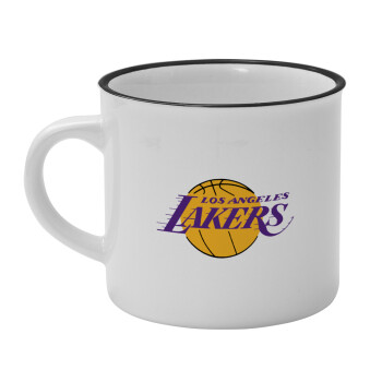 Lakers, Κούπα κεραμική vintage Λευκή/Μαύρη 230ml