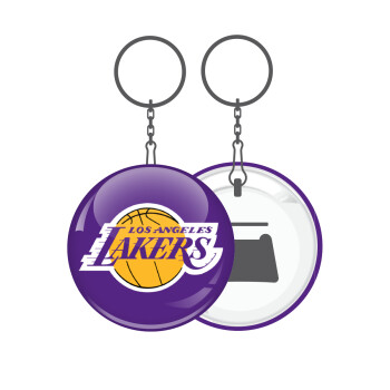 Lakers, Μπρελόκ μεταλλικό 5cm με ανοιχτήρι