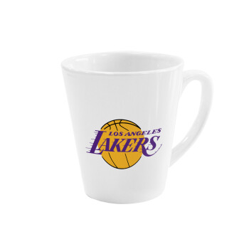 Lakers, Κούπα κωνική Latte Λευκή, κεραμική, 300ml