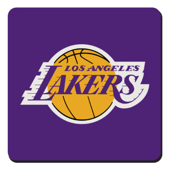 Lakers, Τετράγωνο μαγνητάκι ξύλινο 9x9cm
