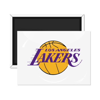 Lakers, Ορθογώνιο μαγνητάκι ψυγείου διάστασης 9x6cm