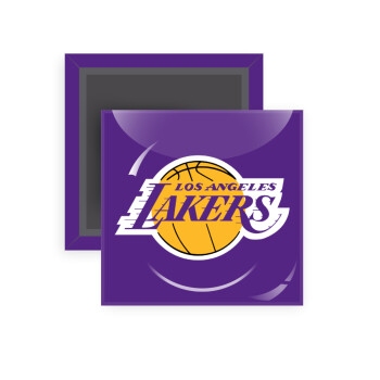 Lakers, Μαγνητάκι ψυγείου τετράγωνο διάστασης 5x5cm