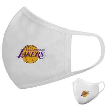 Lakers, Μάσκα υφασμάτινη υψηλής άνεσης παιδική (Δώρο πλαστική θήκη)
