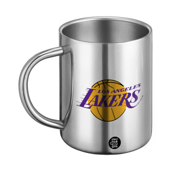 Lakers, Ανοξείδωτη Μεταλλική Κούπα 450ml - Διπλού Τοιχώματος