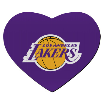 Lakers, Mousepad καρδιά 23x20cm