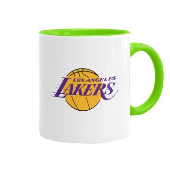 Lakers, Mug colored light green, ceramic, 330ml