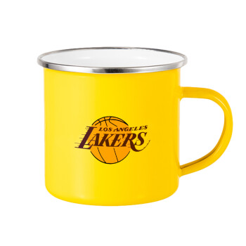 Lakers, Κούπα Μεταλλική εμαγιέ Κίτρινη 360ml