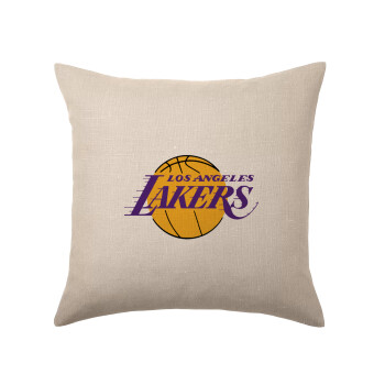 Lakers, Μαξιλάρι καναπέ ΛΙΝΟ 40x40cm περιέχεται το  γέμισμα