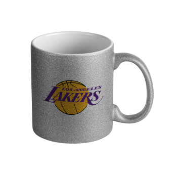 Lakers, Κούπα Ασημένια Glitter που γυαλίζει, κεραμική, 330ml