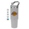 GREY color, 890ml (30oz) stainless Steel Tumbler with Handle