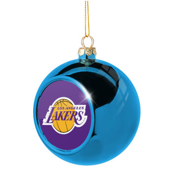 Lakers, Χριστουγεννιάτικη μπάλα δένδρου Μπλε 8cm