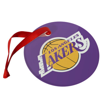 Lakers, Χριστουγεννιάτικο στολίδι γυάλινο 9cm