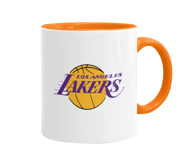 Lakers — Mug colored orange, ceramic, 330ml