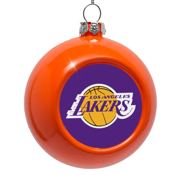 Lakers — Στολίδι Χριστουγεννιάτικη μπάλα δένδρου Πορτοκαλί 8cm