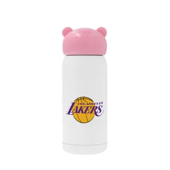 Lakers, Pink stainless steel thermal flask, 320ml