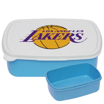 Lakers, ΜΠΛΕ παιδικό δοχείο φαγητού (lunchbox) πλαστικό (BPA-FREE) Lunch Βox M18 x Π13 x Υ6cm