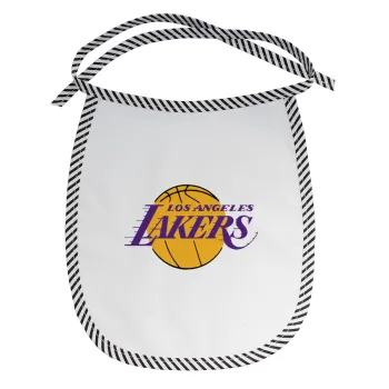 Lakers, Σαλιάρα μωρού αλέκιαστη με κορδόνι Μαύρη