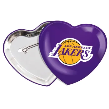 Lakers, Κονκάρδα παραμάνα καρδιά (57x52mm)
