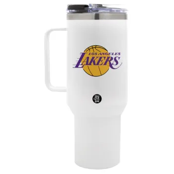 Lakers, Mega Stainless steel Tumbler with lid, double wall 1,2L