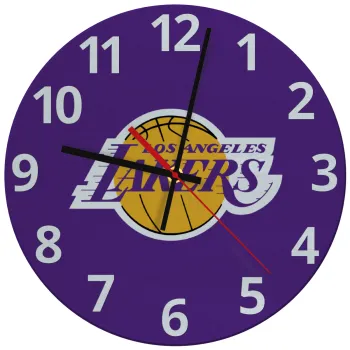 Lakers, Ρολόι τοίχου γυάλινο (30cm)
