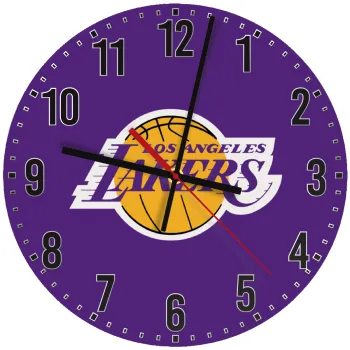 Lakers, Ρολόι τοίχου ξύλινο (30cm)
