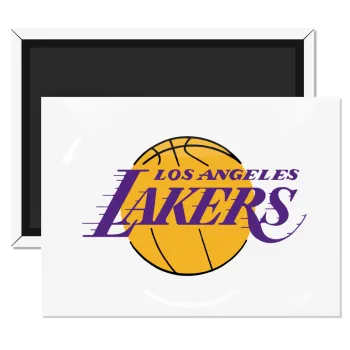 Lakers, Ορθογώνιο μαγνητάκι ψυγείου διάστασης 9x6cm