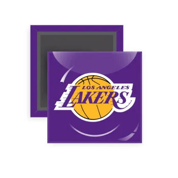 Lakers, Μαγνητάκι ψυγείου τετράγωνο διάστασης 5x5cm