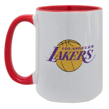 Lakers, Κούπα Mega 15oz, κεραμική Κόκκινη, 450ml
