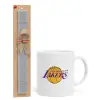 Easter Set, Ceramic Cup (330ml) & Easter aromatic flat candle (30cm) (GRAY)