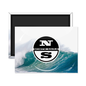 North Sails, Ορθογώνιο μαγνητάκι ψυγείου διάστασης 9x6cm