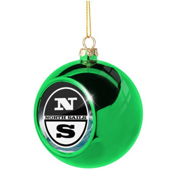 North Sails, Χριστουγεννιάτικη μπάλα δένδρου Πράσινη 8cm